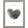 S45VF Bilderrahmen Grau Kunststoff 13x18 cm mit silberner Innenkante