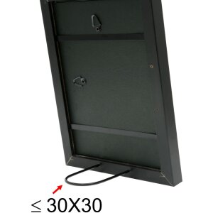 Деревянная рамка S45S черная 30,0 x45,0 см