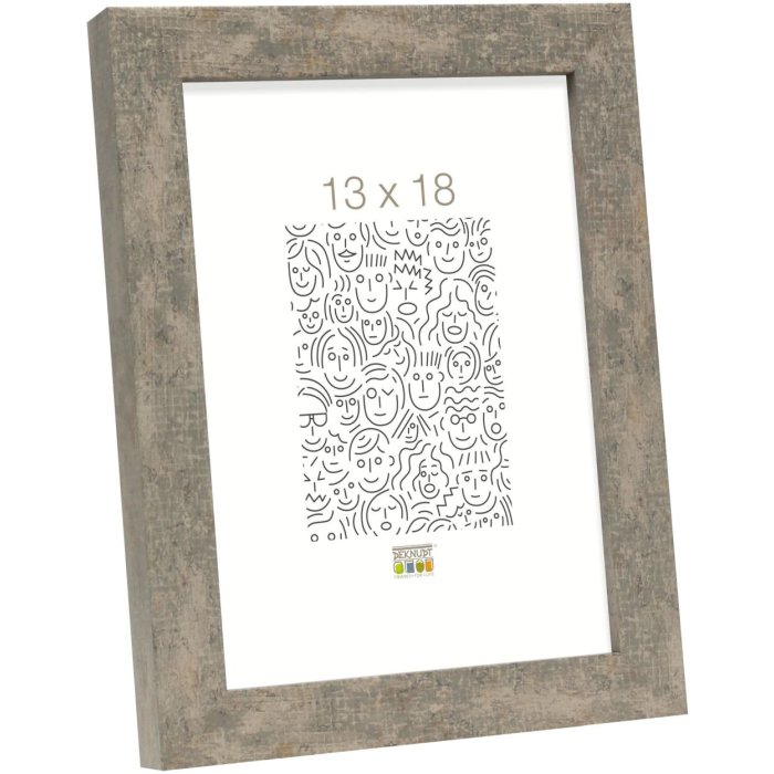 Bilderrahmen grau-beige Holz 50,0 x70,0 cm S45RC