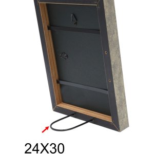 Bilderrahmen grau-beige Holz 50,0 x70,0 cm S45RC