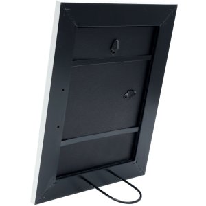 Bilderrahmen weiß Kunststoff 20,0 x20,0 cm S45MF