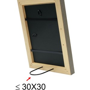 Bilderrahmen braun Holz 20,0 x20,0 cm S45ES