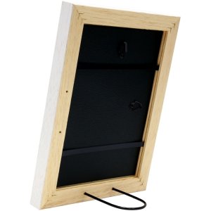 Bilderrahmen weiß Holz 10,0 x15,0 cm S45ES