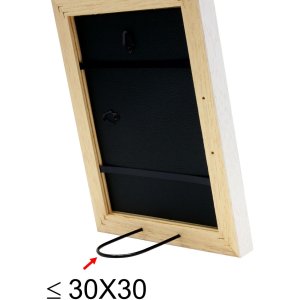 Bilderrahmen weiß Holz 10,0 x15,0 cm S45ES