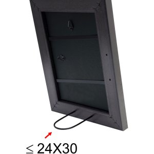 Deknudt Bilderrahmen schwarz Kunststoff 24x30 cm S45CF