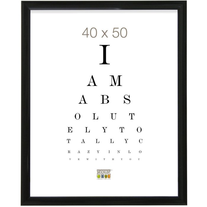 Bilderrahmen schwarz Kunststoff 13,0 x18,0 cm S43WK