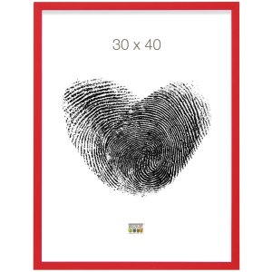 Bilderrahmen rot-weiß Holz 15,0 x15,0 cm S43AL