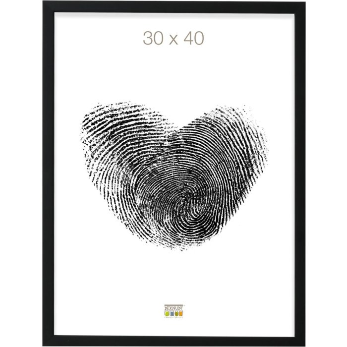 Deknudt Holz-Bilderrahmen S43AK2 schwarz 20x40 cm