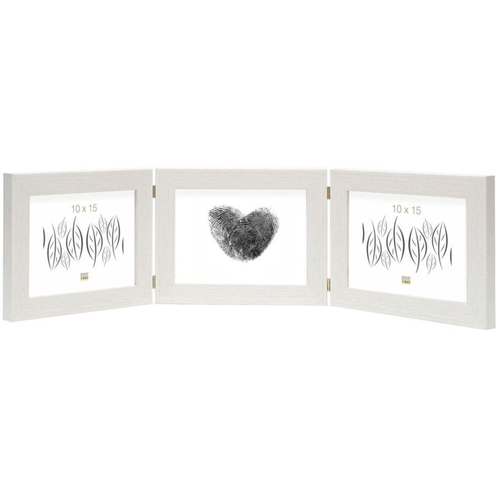 Deknudt Dreifachrahmen S41VF1H Weiß für 3 Fotos 10x15 cm