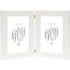 Doppelrahmen S41VF1H weiß 2 Fotos 15x20 cm Hochformat