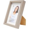 Bilderrahmen mit Passepartout taupe Holz 13,0 x18,0 cm;10,0 x15,0 cm S223K