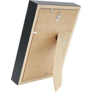 Bilderrahmen mit Passepartout schwarz Holz 50,0 x70,0 cm;40,0 x60,0 cm S223K