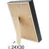 Bilderrahmen mit Passepartout schwarz Holz 50,0 x70,0 cm;40,0 x60,0 cm S223K