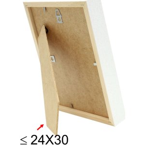 Bilderrahmen mit Passepartout weiß Holz 30,0 x40,0 cm;20,0 x30,0 cm S223K