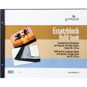 Сменный блокнот Goldbuch 38x30 см 30 черных страниц