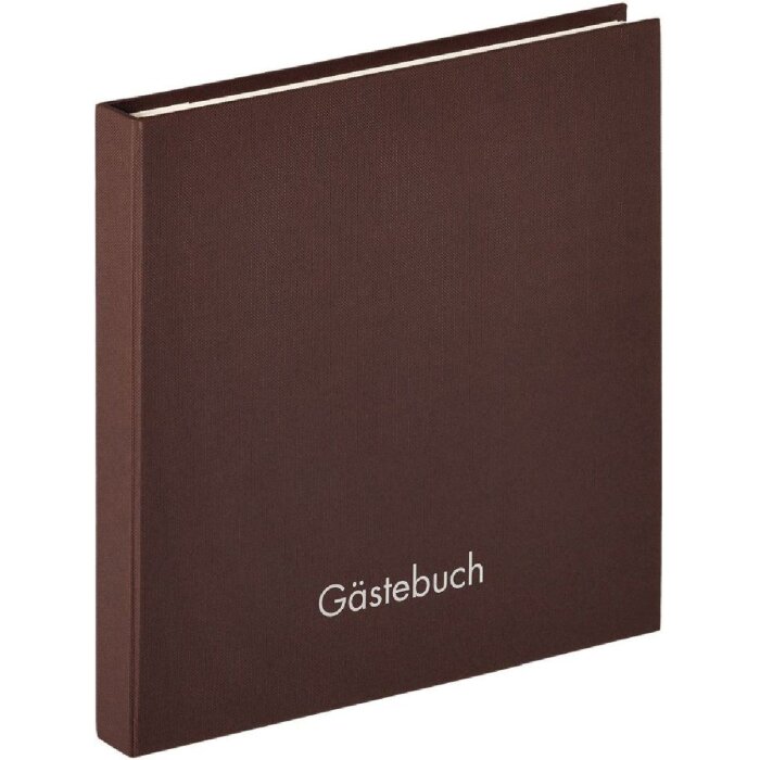 Walther Гостевая книга на спирали Веселая темно-коричневая 26х25 см 50 белых страниц