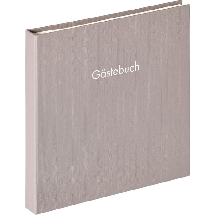 Walther Гостевая книга на спирали Веселый серый 26х25 см 50 белых страниц