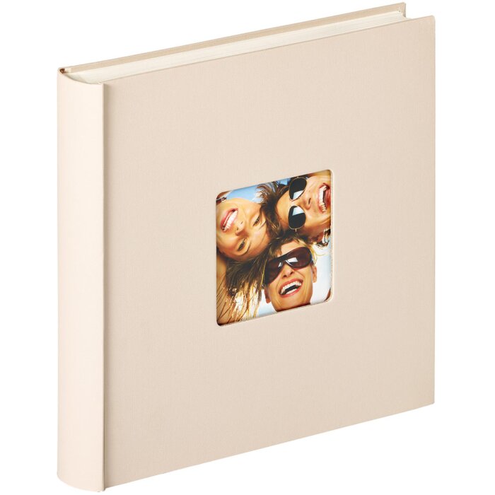 Walther Jumbo Fotoalbum Fun Sand 30x30 cm 100 weiße Seiten mit Pergamin