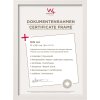 Walther Bilderrahmen Construction 21x30 cm weiß DIN A4 Urkundenrahmen