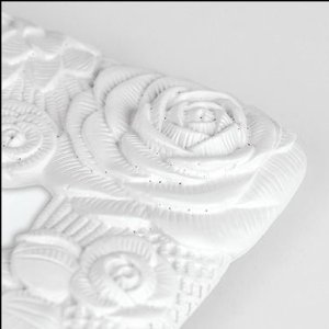 ZEP Annecy Hochzeitsrahmen 20x25 cm weiß Polyharz mit Rosenapplikationen