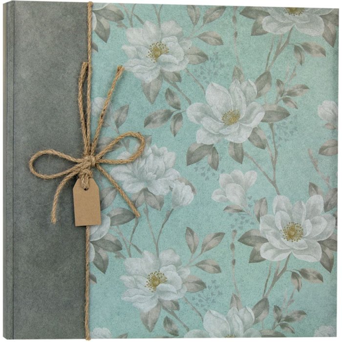 ZEP Fotoalbum Garden braun 24x24 cm 40 weiße Seiten Pergamin-Blätter