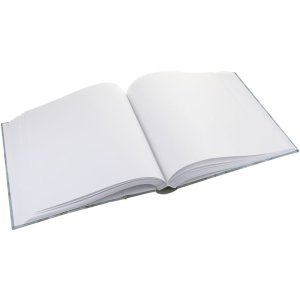 ZEP Fotoalbum Garden braun 24x24 cm 40 weiße Seiten Pergamin-Blätter