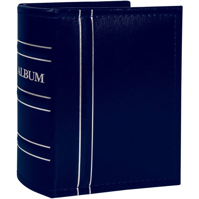 Вкладной альбом ZEP Havana 100 фотографий 13x19 см синий кожзаменитель с верхней прострочкой