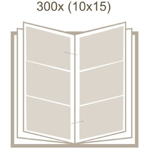 Deknudt Einsteckalbum A40H Grau 100 200 300 Fotos 10x15 cm