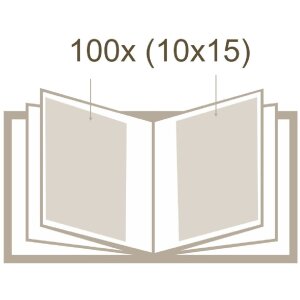 Deknudt Einsteckalbum A40H Grau 100 200 300 Fotos 10x15 cm