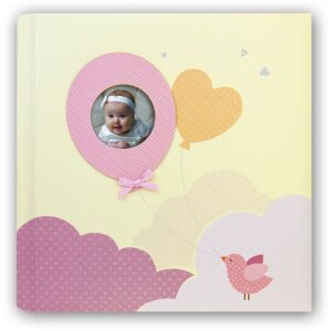 ZEP Babyalbum Penelope Blau oder Rosa 24x24 cm 40 Seiten oder 32x32 cm 60 Seiten