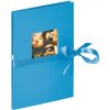 Walther Leporello Fun 12 Fotos 10x15 13x18 cm mit Schleife schwarzer Einband
