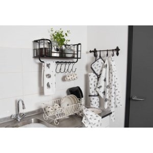 Clayre & Eef 6Y2622 Сливное отверстие 42x29x17 см белый металл шебби шик