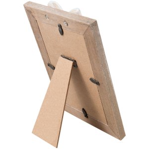 2F0482 Clayre Eef - Fotorahmen braun weiß