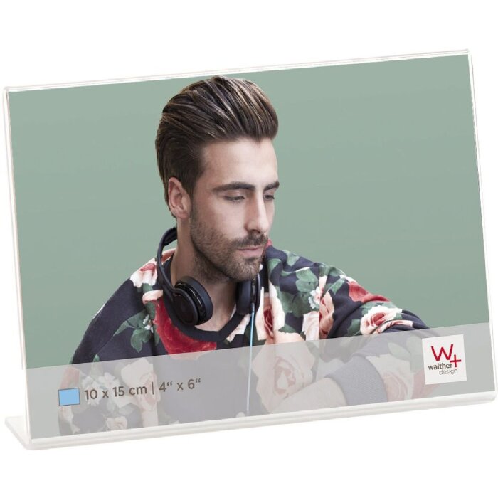 Акриловая портретная рамка Walther 10x15 см альбомного формата