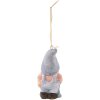 Clayre & Eef Гном 6TE0101 Подвеска Терракотовый серый 4x3x8 см