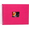 HNFD Spiralalbum BULDANA fuchsia 23x17 cm 40 weiße säurefreie Seiten