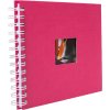 HNFD Spiralalbum BULDANA fuchsia 23x17 cm 40 weiße säurefreie Seiten