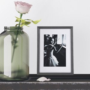 Viola Holzrahmen 10x15 cm dunkelgrau