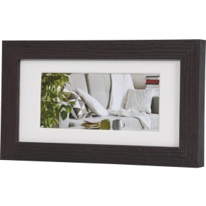 Фоторамка современная 10x20 см темно-коричневая