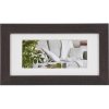 Фоторамка современная 10x20 см темно-коричневая
