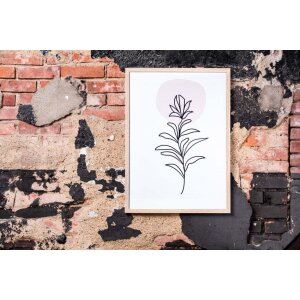 Фоторамка современная 60x90 см средне-коричневая