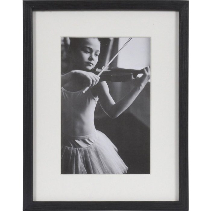 Henzo Viola Holzrahmen 15x20 cm dunkelbraun mit Aufsteller und Passepartout