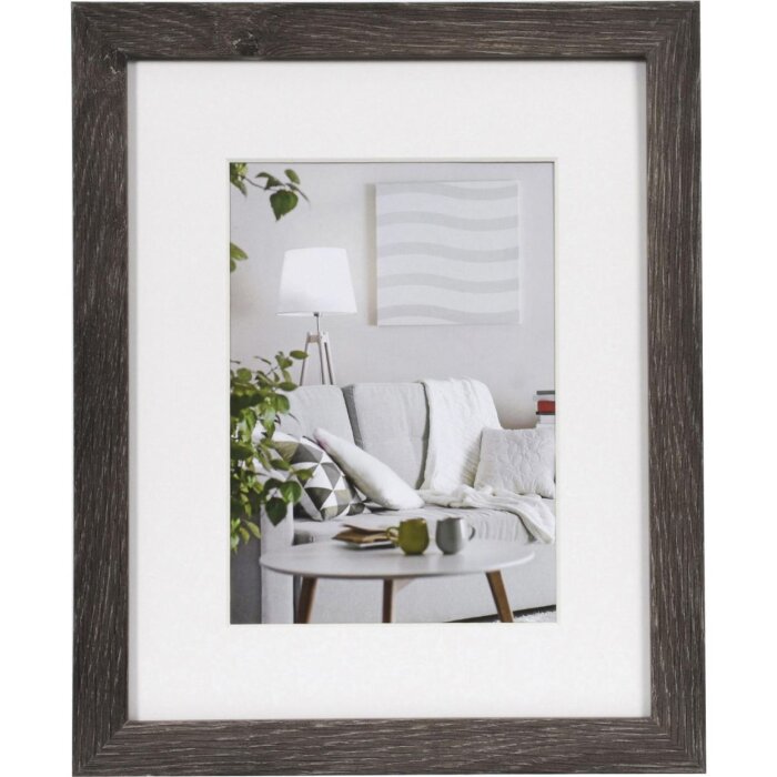 Современная фоторамка 20x25 см темно-серая