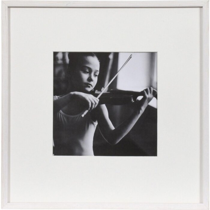 Henzo Viola Holzrahmen 30x30 cm Weiß Normalglas Wandaufhängung Blockprofil