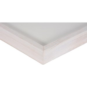 Henzo Viola Holzrahmen 30x30 cm Weiß Normalglas Wandaufhängung Blockprofil