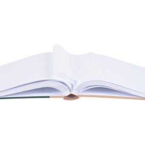 Henzo Jumbo Fotoalbum Chapter grün 30x30 cm 100 weiße Seiten Pergamin