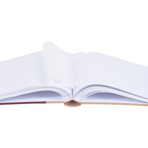 Henzo Jumbo-Fotoalbum Chapter weinrot 30x30 cm 100 weiße Seiten Pergamin