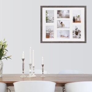 Фотогалерея Модерн 40x50 см темно-серый 7 фото 10x15 см