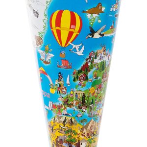 Школьная сумка-конфетница 35 см с картой мира — 93 070 Goldbuch