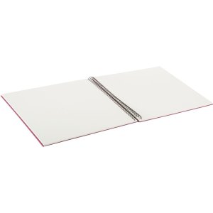 Goldbuch Spiralalbum Bella Vista fuchsia 35x30 cm 40 weiße Seiten Leinen